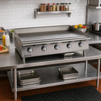 Thumbnail image #2 for Star (Middleby) Ultra-Max 860MA 60-Inch Countertop Gas Griddle, 1-Inch Polished Steel Plate, Five Manual Controls, Stainless Steel Exterior