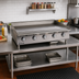 Thumbnail image #2 for Star Ultra-Max 60-Inch Countertop Gas Griddle with 1-Inch Polished Steel Plate, Manual Controls