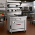 Thumbnail image #2 for Southbend Platinum 32-Inch Gas Heavy Duty Range with 16-Inch Hot Top, 16-Inch Charbroiler, and Cabinet Base