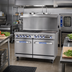 Thumbnail image #2 for Imperial Pro Series 48-Inch Stainless Steel Gas Restaurant Range with 4 Open Burners, 24-Inch Griddle/Broiler and Convection Oven