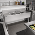 Thumbnail image #3 for Top Shelf TS Series 60-Inch 3-Compartment Stainless Steel Underbar Sink Unit with Left and Right Drainboards