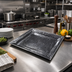 Thumbnail image #2 for American Metalcraft 22-Inch Square Hammered Stainless Steel Serving Tray