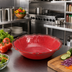 Thumbnail image #3 for Winco Ardesia Hammered 3 Qt Round Melamine Bowl, Red