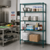 Thumbnail image #3 for Metro Super Erecta Super Adjustable Add-On Wire Shelving Unit, 36W x 21D x 74H, 5 Shelves, Metroseal 3 Green Epoxy-Coated Finish
