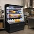 Thumbnail image #3 for Howard-McCray Ovation Series Remote Dairy Open Merchandiser, 123 Inch Wide, 72 Inch High, Black, LED Shelves