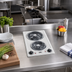 Thumbnail image #3 for Summit Commercial 12-Inch White Porcelain 2-Burner Electric Radiant Cooktop