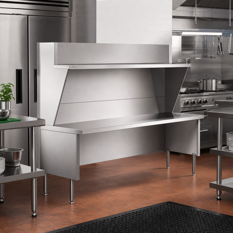 Product image #2 for Open Front Modular Equipment Enclosure Stand, 78 x 30 Inches, 36-Inch High, 304 Stainless Steel