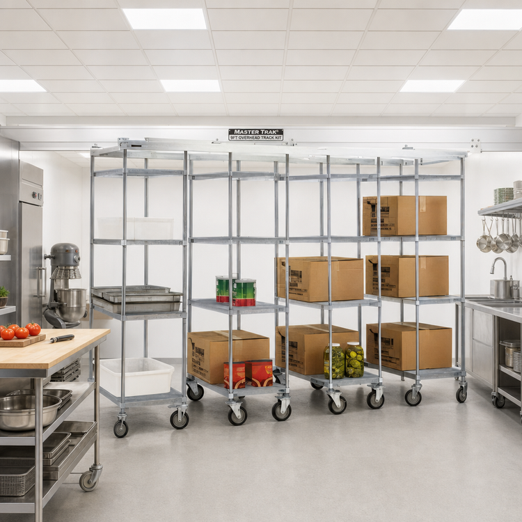 Product image #2 for Master Trak 9 Ft. Overhead Track Kit for High-Density Storage Systems