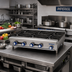 Thumbnail image #2 for Imperial IHPA-4-24 24-Inch Stainless Steel Gas Countertop Hot Plate with 4 Open Burners and Standing Pilot Lights