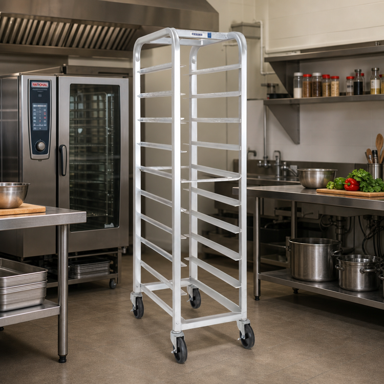Product image #2 for Lifetime Tough All-Welded Extra Heavy-Duty Aluminum Platter Rack for 12 18-Inch Platters, 70-Inch High
