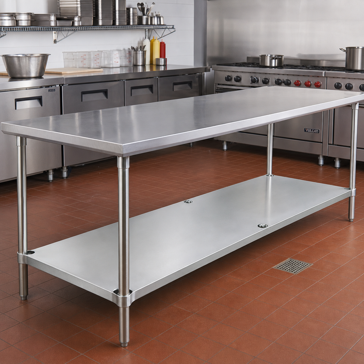 Product image #2 for Advance Tabco Galvanized Undershelf for 108" W x 30" D Work Tables