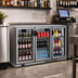 Thumbnail image #2 for BK Resources 53-Inch 3-Door Slimline Glass Door Back Bar Refrigerator