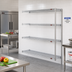 Thumbnail image #2 for Eagle Group 4-Tier Add-On Wire Shelving Unit, 72 x 18 x 74 Inches, Stainless Steel