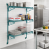 Thumbnail image #2 for Quantum Wall-Mounted Cantilever Starter Shelving Unit with 3 Wire Shelves and 54-Inch Posts