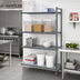 Thumbnail image #2 for Cambro Camshelving Basics Plus 4-Shelf Add-On Polymer Shelving Unit, 18