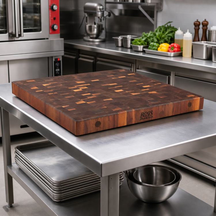 Product image #2 for Boos Block 36" W x 27" D x 4" Thick End Grain Walnut Island Countertop