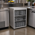 Thumbnail image #2 for Glastender Back Bar Glass Storage Cabinet, Open Front, 24-Inch Wide, Stainless Steel, 3 Adjustable Shelves