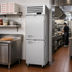 Thumbnail image #2 for Turbo Air PRO Series Pass-Thru Heated Pizza Holding Cabinet with Solid Front and Glass Rear Half Doors, 27 Cu. Ft.