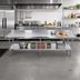 Thumbnail image #2 for Sapphire 120-Inch x 24-Inch Stainless Steel Work Table with 5-Inch Backsplash and Undershelf