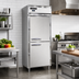 Thumbnail image #2 for Continental Refrigerator Designer Line D1FENSAHD One-Section Wide Reach-In Freezer with Half-Height Solid Doors