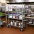 Thumbnail image #2 for Quantum Mobile Enclosure Wire Shelving Cart, 60W x 24D x 69H, Chrome Plated Finish