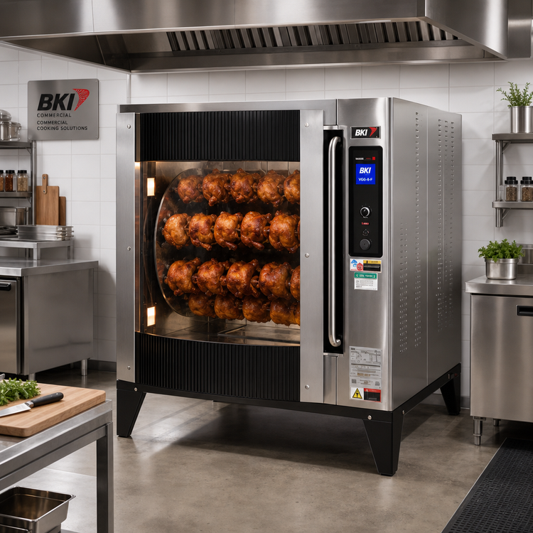 Product image #2 for BKI VGG-8-F X-Large Capacity Electric Rotisserie Oven with Touchscreen Controls