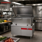 Thumbnail image #2 for Crown GMTS-60 60 Gallon Gas Tilting Skillet with Hydraulic Lift