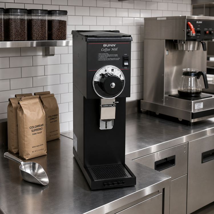 Product image #2 for BUNN Heavy-Duty Automatic Bulk Coffee Grinder with 1 lb Hopper, 120V