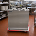 Thumbnail image #2 for Carter-Hoffmann (Middleby) EPD2S10 Enclosed 2-Silo Unheated Plate Dispenser Cart for 10-Inch Round Plates