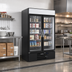 Thumbnail image #2 for Beverage-Air MarketMax 44 Cu. Ft. Two-Section Glass Door Freezer Merchandiser, Bottom Mount, Black