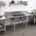 Thumbnail image #2 for Eagle Group 314 Series Two-Compartment 304 Stainless Steel Sink with Right Drainboard, 60-3/4 Inch W x 31-3/4 Inch D