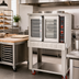 Thumbnail image #3 for American Range Majestic Single-Deck Bakery Depth Gas Convection Oven with 50/50 Glass Doors