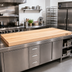 Thumbnail image #2 for John Boos Boos Block Northern Hard Rock Maple Edge Grain Kitchen Countertop, 84 Inch x 27 Inch x 1-1/2 Inch, Oil Finish