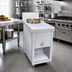 Thumbnail image #2 for La Rosa Refrigeration Open Cabinet Base Soup Warmer Utility Stand with 11 Qt Warmer, 16 Inch Wide