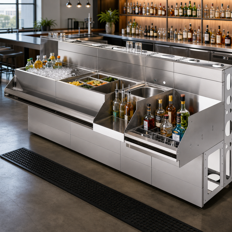 Product image #3 for Krowne Royal Series Built-In Modular Bar Die Wall System