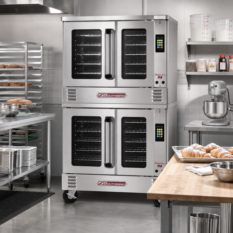 Product image #2 for Southbend Platinum Double Deck Bakery Depth Electric Convection Oven, Touchscreen Controls, Independent Doors