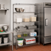 Thumbnail image #2 for Metro Super Erecta Chrome Plated Add-On Wire Shelving Unit with 5 Shelves, 24 W x 21 D x 74 H