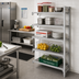 Thumbnail image #3 for Camshelving Premium 5-Tier Vented Add-On Polymer Shelving Unit, 24-Inch Wide x 18-Inch Deep x 84-Inch High, Speckled Gray