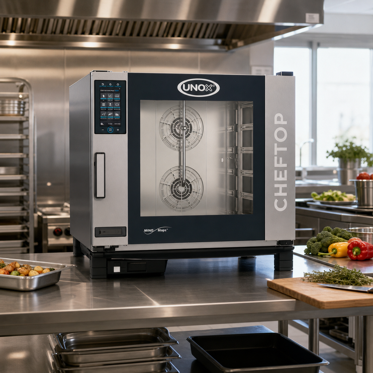 Product image #2 for UNOX ChefTop MIND.Maps Plus Electric Countertop Combi Oven/Steam Oven, 6 Full-Size Sheet Pans
