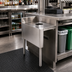 Thumbnail image #2 for CHOICE 15-Inch W x 24-Inch D Underbar Dry Waste Chute with Left Stainless Steel Legs
