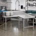 Thumbnail image #2 for John Boos Pro-Bowl Island L-Shaped Clean Dishtable, 60