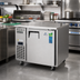 Thumbnail image #2 for Everest Refrigeration ETR1-24 1-Section Undercounter Worktop Refrigerator, 6 Cu. Ft., Side-Mounted Self-Contained, Stainless Steel