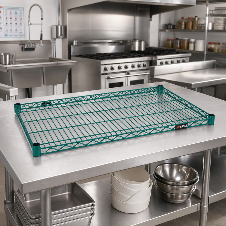 Product image #2 for EagleGard 72"W x 36"D Wire Shelf with QuadTruss Design and EAGLEgard Hybrid Epoxy Finish