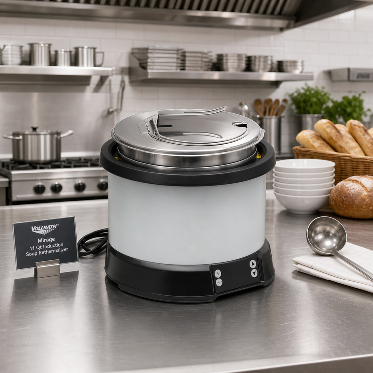 Product image #2 for Vollrath Mirage® 11 Qt Countertop Induction Soup Rethermalizer, 120V, 800W