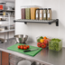 Thumbnail image #2 for Cambro Camshelving Elevation 18-Inch x 24-Inch Vented Wall Shelf Kit, Brushed Graphite