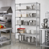 Thumbnail image #2 for Quantum 60 in W x 18 in D x 63 in H Wire Shelving Starter Kit, 5-Shelf, 304 Stainless Steel