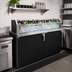 Thumbnail image #2 for Glastender Back Bar Glass Ice Display Unit for Bottled Beverages, 78W x 18D x 9H, Stainless Steel and Glass