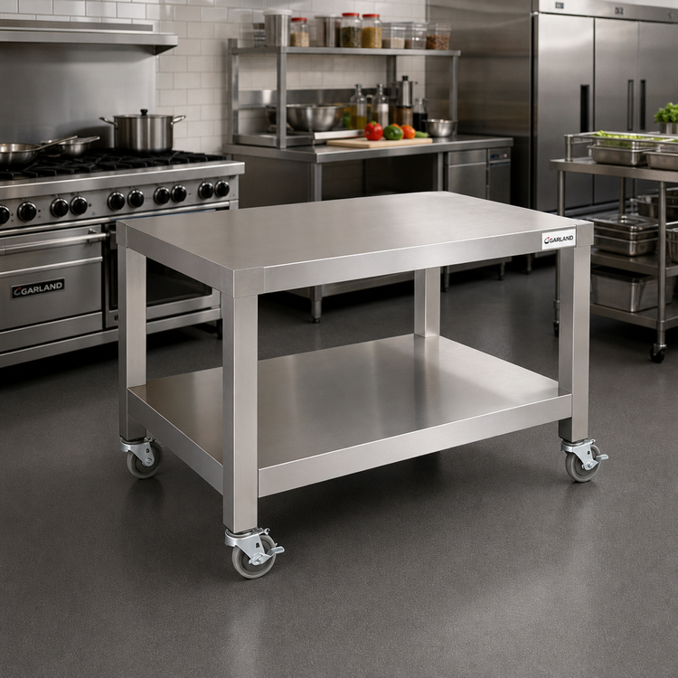 Product image #2 for Garland 60-Inch Stainless Steel Counter Equipment Stand with Open Base and Shelf