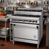 Thumbnail image #2 for Titan JTRHE-4-3-36 Heavy Duty 36-Inch Gas Range with 4 Open Burners, 3 Step-Up Burners, and Standard Oven