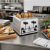 Thumbnail image #2 for Waring Commercial Heavy-Duty 4-Slot Switchable Bread/Bagel Pop-Up Toaster